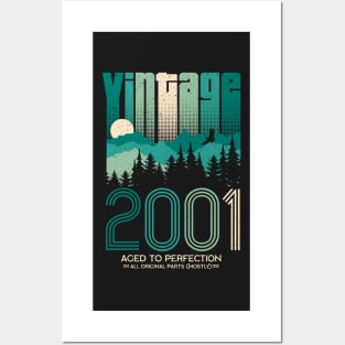 Vintage 2001 20th Birthday Twenty Years Gift Posters and Art